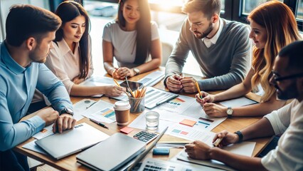 meeting discussion colleague teamwork working office 