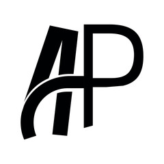 Ap letter logo vector icon illustration.	
