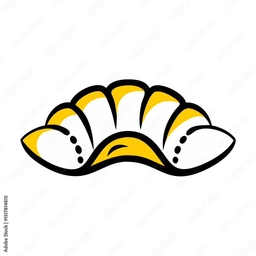 Aufkleber seashell icon on transparent background for web and graphic design