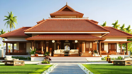 Traditional South Indian House Exterior Design