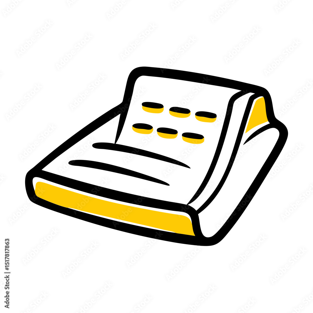 Aufkleber file tray icon on transparent background for web and graphic design