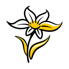 Fototapeta premium Flower on transparent background for web and graphic design