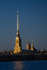 Peter and paul cathedral in stpetersburg