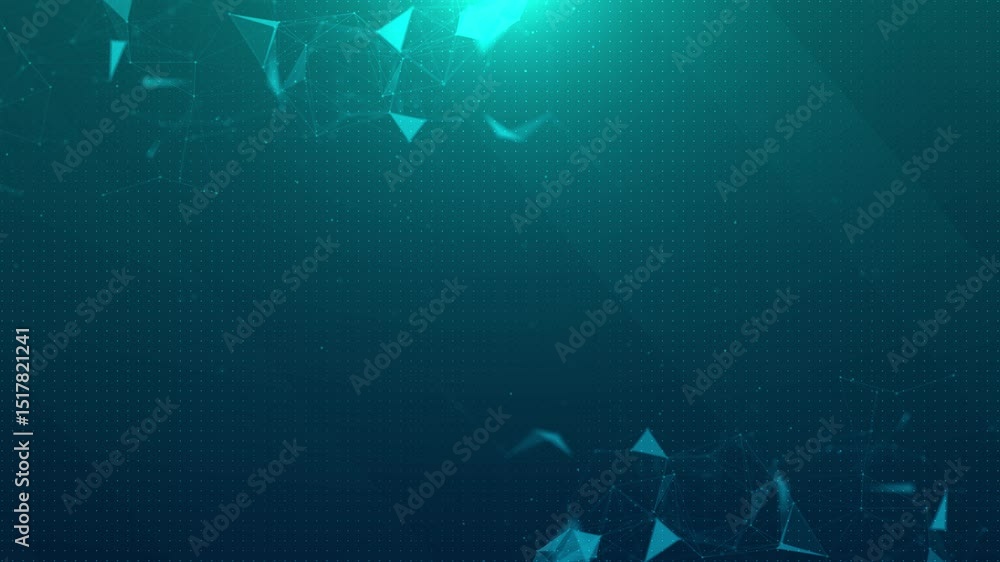 Poster digital cyberspace particles data network cyberspace, high tech, technology. connections transfer hi