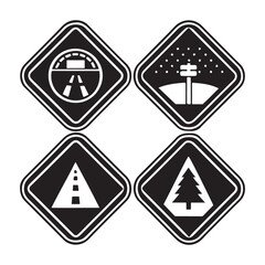 Set Of Camping Icons Vector Isolated Eleme