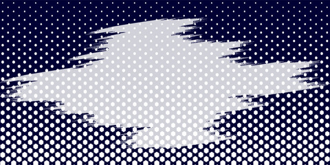 Dots halftone white & blue color pattern gradient grunge texture background. Dots pop art comics sport style vector illustration. eps 10