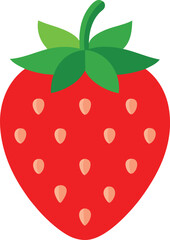 vector illustration of a strawberry