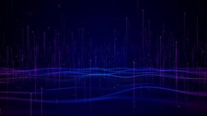 Blue Digital deep cyber Technology cyberspace Metaverse, Data Network Cyberspace Big Data Business Hi tech matrix Tunnel Blockchain Connection, Abstract Future technology digital matrix background. - Powered by Adobe