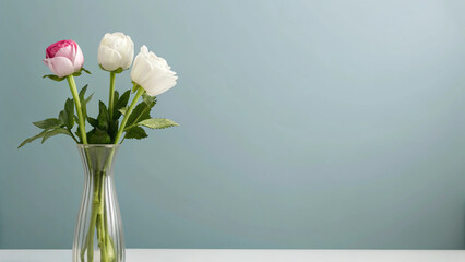 Fototapeta premium Trendy Abstract Backgrounds: Minimal Floral Designs for Creatives