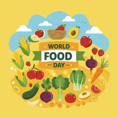 Food Safety Day (WFSD) celebrated on 7 June every year, aims to draw attention and inspire action to help prevent, detect and manage foodborne risks. Vector illustration.