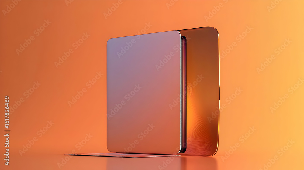 Poster modern abstract design with geometric shapes and gradient colors