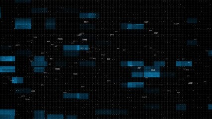 glitch code game computer screen. Code data computer screen with glitch distortion CRT Monitor styled blue binary code motion background animation digital glitch effect. retro technology background - Powered by Adobe