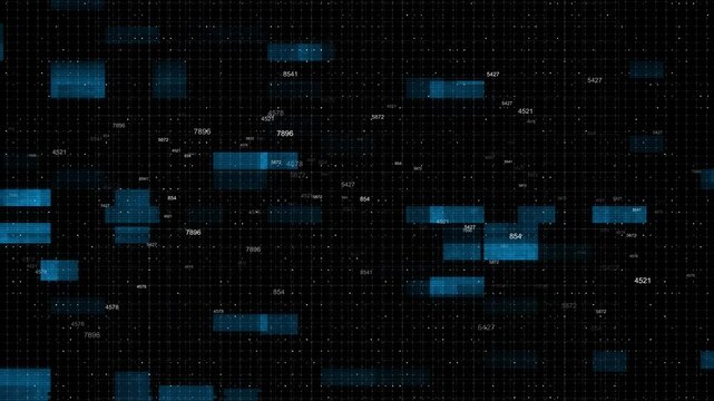 glitch code game computer screen. Code data computer screen with glitch distortion CRT Monitor styled blue binary code motion background animation digital glitch effect. retro technology background - Powered by Adobe