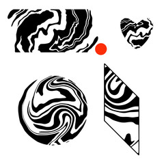 Abstract tattoo collection design. illustration EPS10