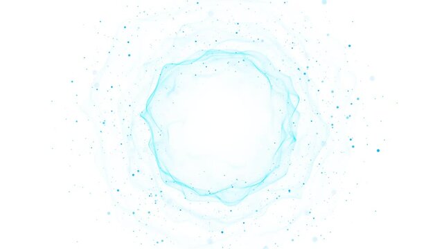 Abstract sphere connecting dots and lines. Wireframe technology sphere. Big data visualization. circular wave of particles. Futuristic waves, mesh curves, dynamic flow. Visualization of sound waves.