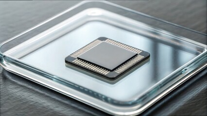 Embedded Chip in Transparent Glass Display for Wallet Applications