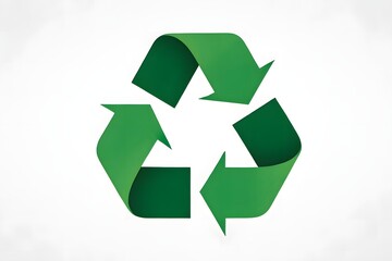 Green Recycling Symbol: A 3D Vector Illustration of the Universal Recycling Sign.