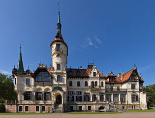 Castel Lesna at Zlin, South Moravian Region, Moravia, Czech Republic, Europe, Central Europe
