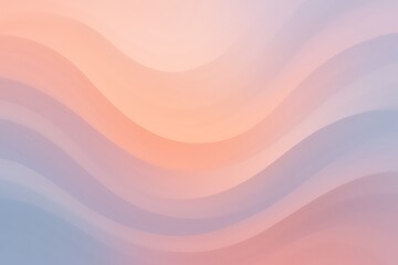 Abstract pastel wavy background with smooth flowing gradient curves, soft peach and lavender color tones, minimalist design, modern aesthetic, elegant fluid texture, stylish digital art backdrop