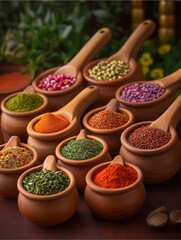 Fototapeta premium herbs, spices for baking in ancient egyp
