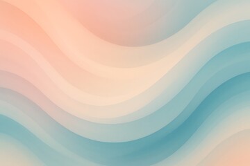 Abstract pastel wavy background with smooth flowing gradient curves, soft peach and lavender color tones, minimalist design, modern aesthetic, elegant fluid texture, stylish digital art backdrop