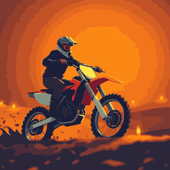 motocross vector art