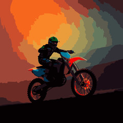 motocross vector art