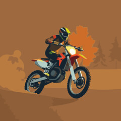 motocross vector art
