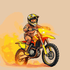 motocross vector art