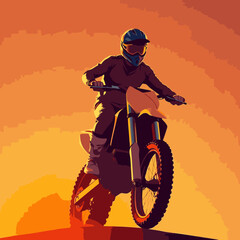 motocross vector art