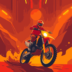 motocross vector art