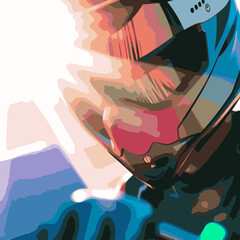 motocross vector art