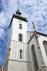 Fototapeta premium Church of St. James in Brno, South Moravian Region, Czech Republic, Europe, Central Europe 