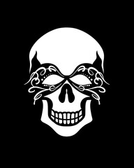 skull icon with various kinds of glasses