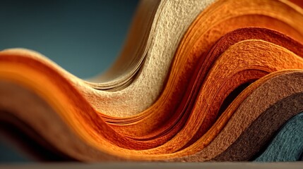 Abstract Wavy Layers Texture Background