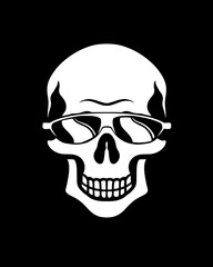 skull icon with various kinds of glasses