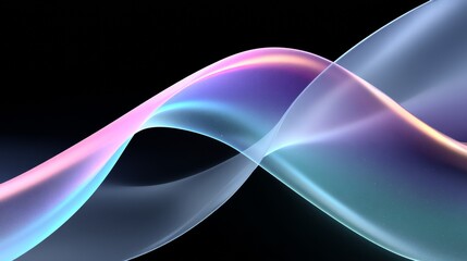 Colorful Abstract Luminous Waves Background