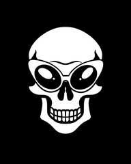 skull icon with various kinds of glasses