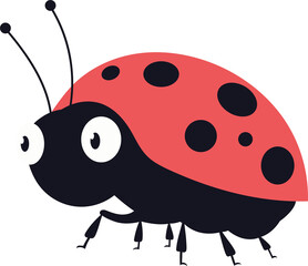 Cartoon Ladybug Illustration