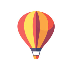 Naklejka premium My Simple flat 2D icon balloon isolated on transparent background, vector, flat design, animation design, vector, flat design, animation design, simple flat 2D icon, minimalist design, clipart