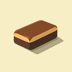 My Simple flat 2D icon chocolate bar isolated on transparent background, vector, flat design, animation design, vector, flat design, animation design, simple flat 2D icon, minimalist design, clipart