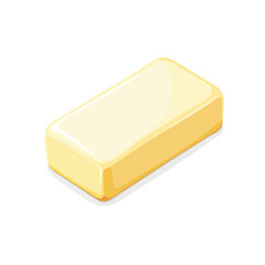 My Simple flat 2D icon butter stick isolated on transparent background, vector, flat design, animation design, vector, flat design, animation design, simple flat 2D icon, minimalist design