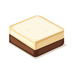 My Simple flat 2D icon halva slice isolated on transparent background, vector, flat design, animation design, vector, flat design, animation design, simple flat 2D icon, minimalist design