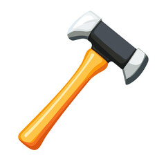 My Simple flat 2D icon hammer isolated on transparent background, vector, flat design, animation design, vector, flat design, animation design, simple flat 2D icon, minimalist design