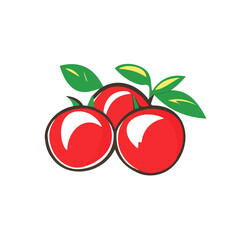 My Simple flat 2D icon sliced cherry tomatoes isolated on transparent background, vector, flat design, animation design, simple flat 2D icon, minimalist design, Eps Format