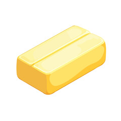 My Simple flat 2D icon butter stick isolated on transparent background, vector, flat design, animation design, simple flat 2D icon, minimalist design, Eps Format