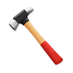 My Simple flat 2D icon hammer isolated on a transparent background, vector, flat design, animation design, simple flat 2D icon, minimalist design, Eps Format