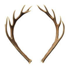 Obraz premium Pair of bronze deer antlers