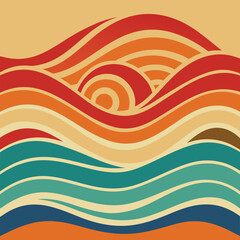 vector illustration of an abstract wave