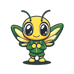 Cute cartoon bee mascot design